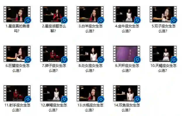 坏男孩学院 星座大师《12星座追女生秘籍》-心语情感库